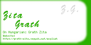 zita grath business card